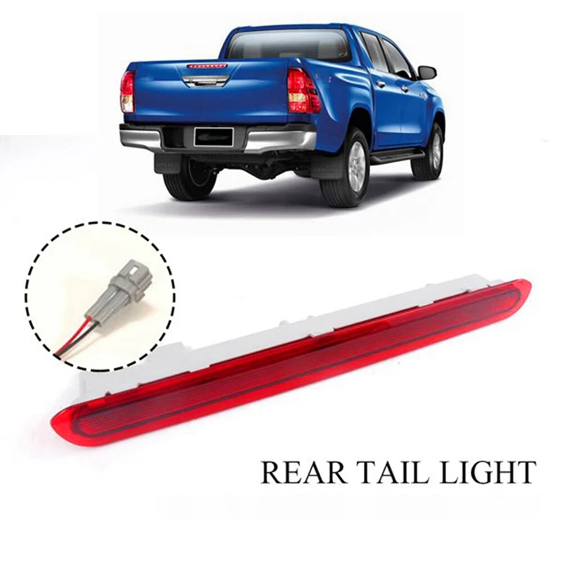Dynamic Third 3Rd Brake Light Rear Tail Stop Lamp For Toyota Hilux Revo Vigo 2015 2016 2017 2018 Red Shell
