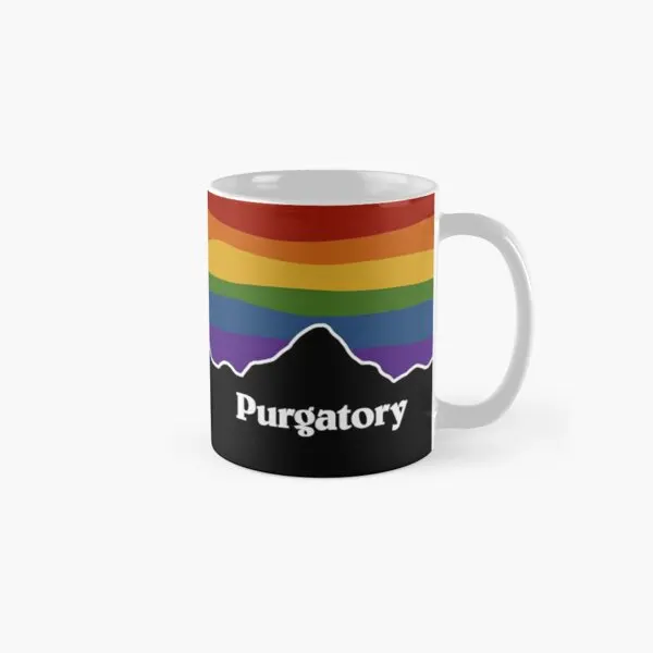 

Purgatory Pride Rainbow Sunset Wynonna Mug Coffee Tea Printed Design Gifts Image Drinkware Picture Simple Handle Round Photo