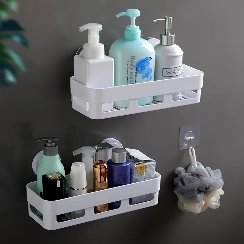 

ECOCO Bathroom Rack Kitchen Storage Rack Home Finishing Helper Living Room Debris Tray Cook Helper Toiletry Drain Basket New Set