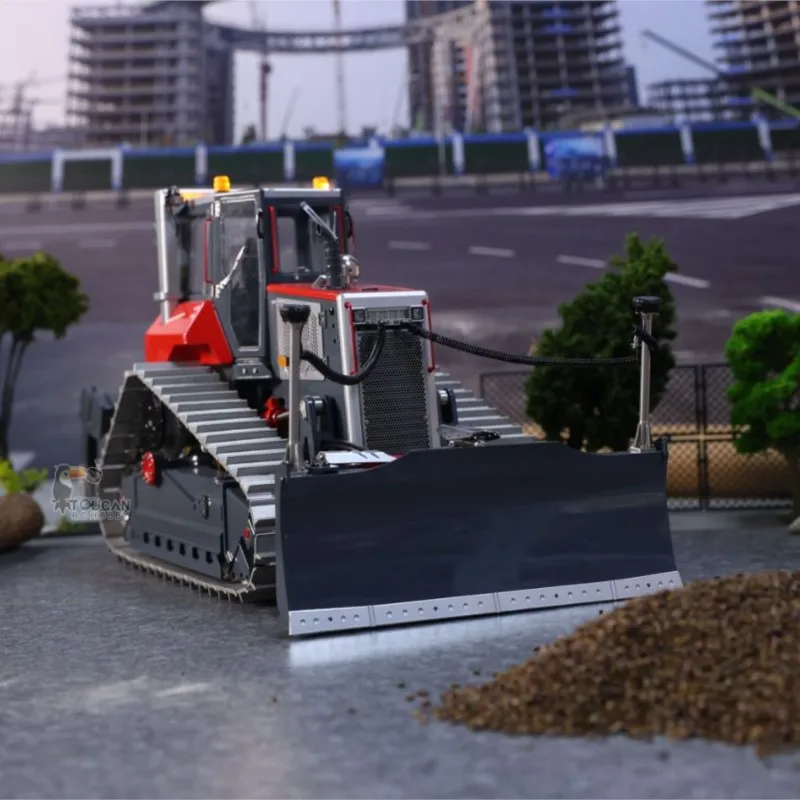 DT60 1/14 LESU RC Гидравлический бульдозер Гусеничный Собранная машина со световым
