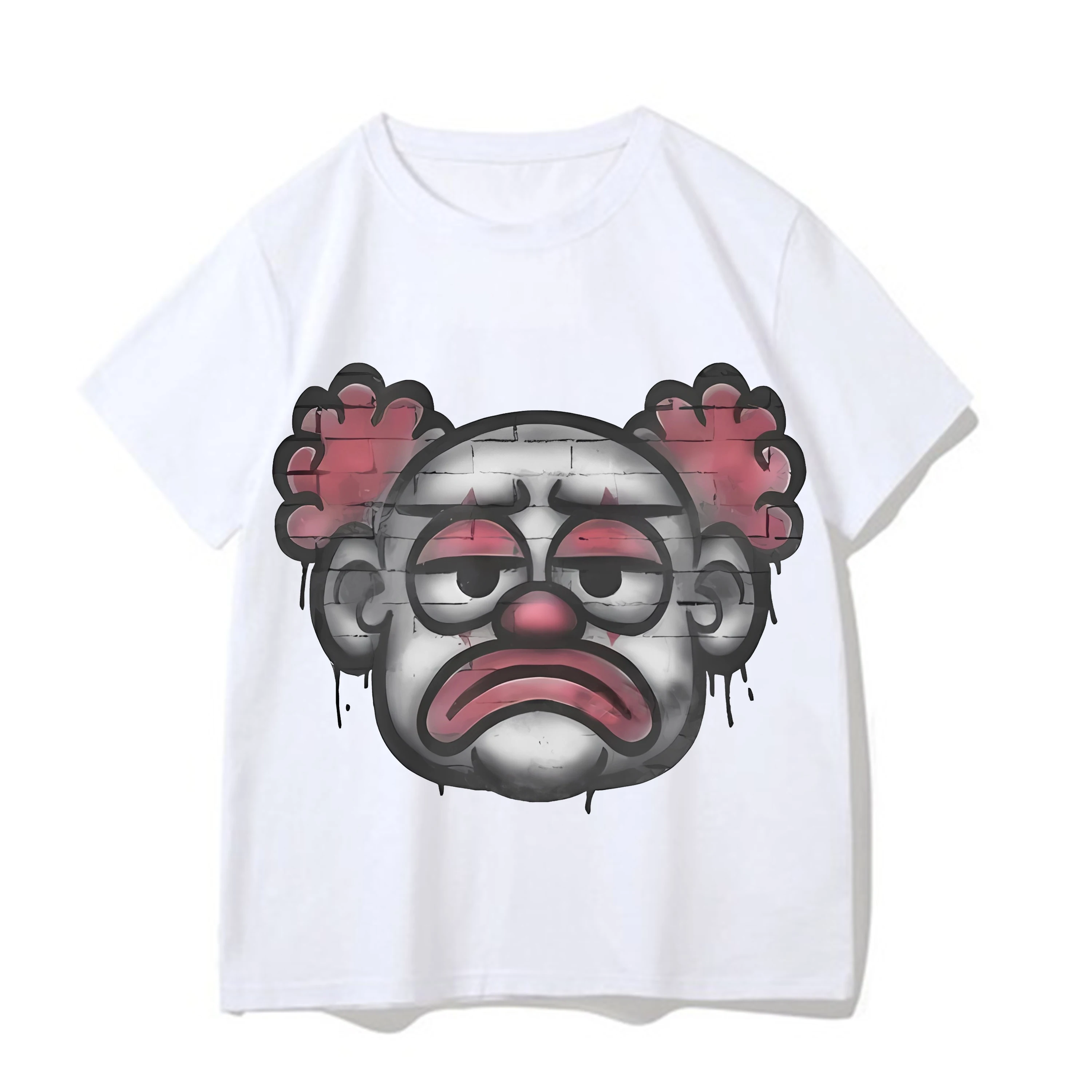 Лето 2023 новая футболка с мультяшным рисунком в стиле хип-хоп Harajuku Fengge Fengte мужская