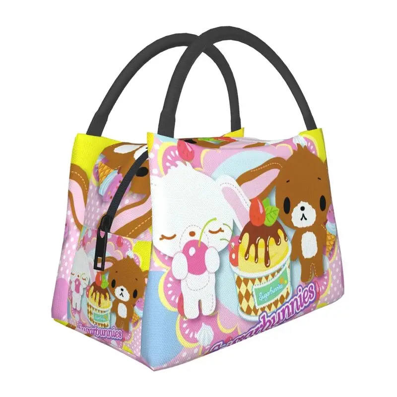 

Sugarbunnies Resuable Lunch Box for Women Multifunction Japanese Animation Cartoon TV Thermal Cooler Food Insulated Lunch Bag