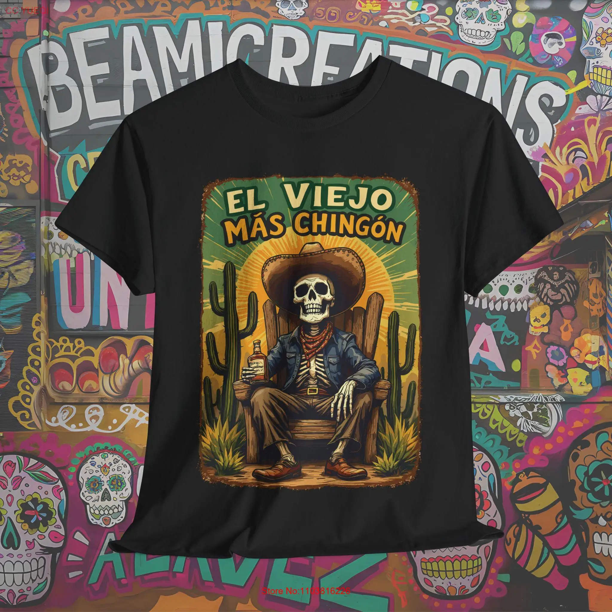 El Viejo Más Chingón T Shirt Iconic Mexican Style for Grandpas Husbands Partners Celebrating the Legendary in Your Life