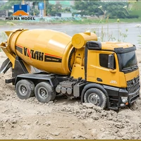 huina 114 2 4g rc concrete mixer engineering truck radio controlled with light construction vehicle toys for boy 10 channel