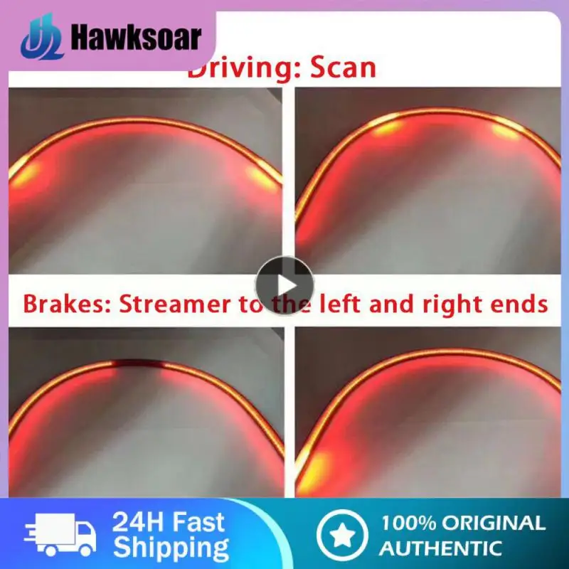 

90cm Decorative Light Multi-mode Universal Brake Lights Superbright Portable Car Accessories Flashing Lights Red Light Bar