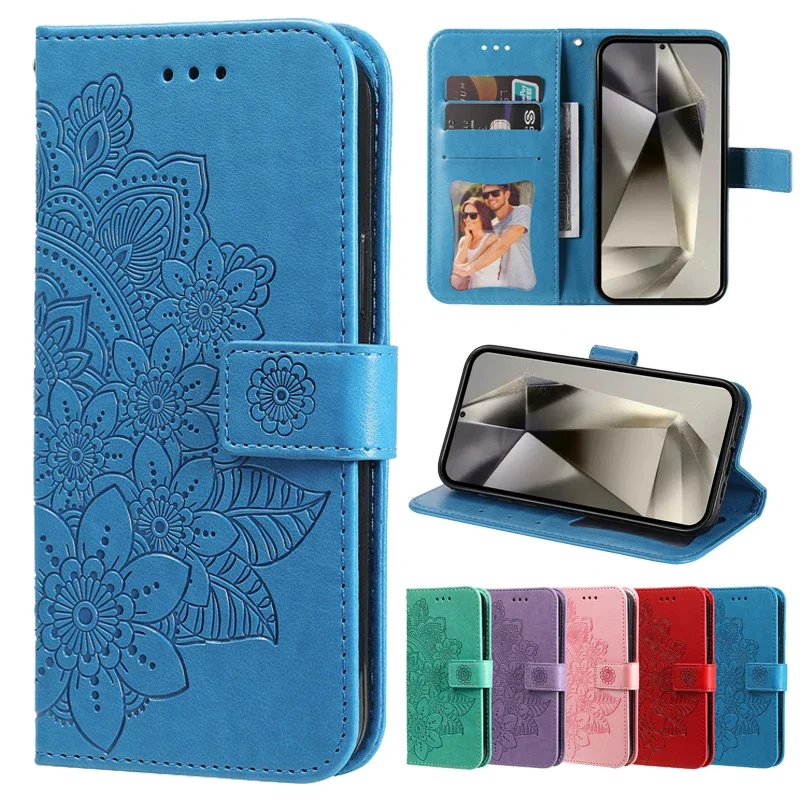 Кожаный чехол-кошелек с тотемом в стиле ретро для Honor 200 Smart 300 Ultra 100 Pro 90 Lite 5G