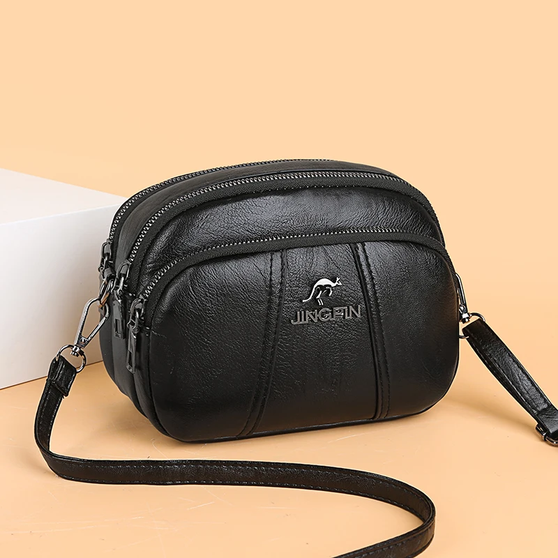 

Female Girl Three Layers Circle Luxury Handbags Simple Style Crossbody Bags Purse Summer Shell bag Small Shoulder Messenger Bag