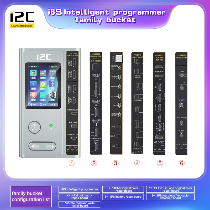 Интеллектуальный программатор I2C i6S для телефона батарея 6-14 PM ремонт отпечатков