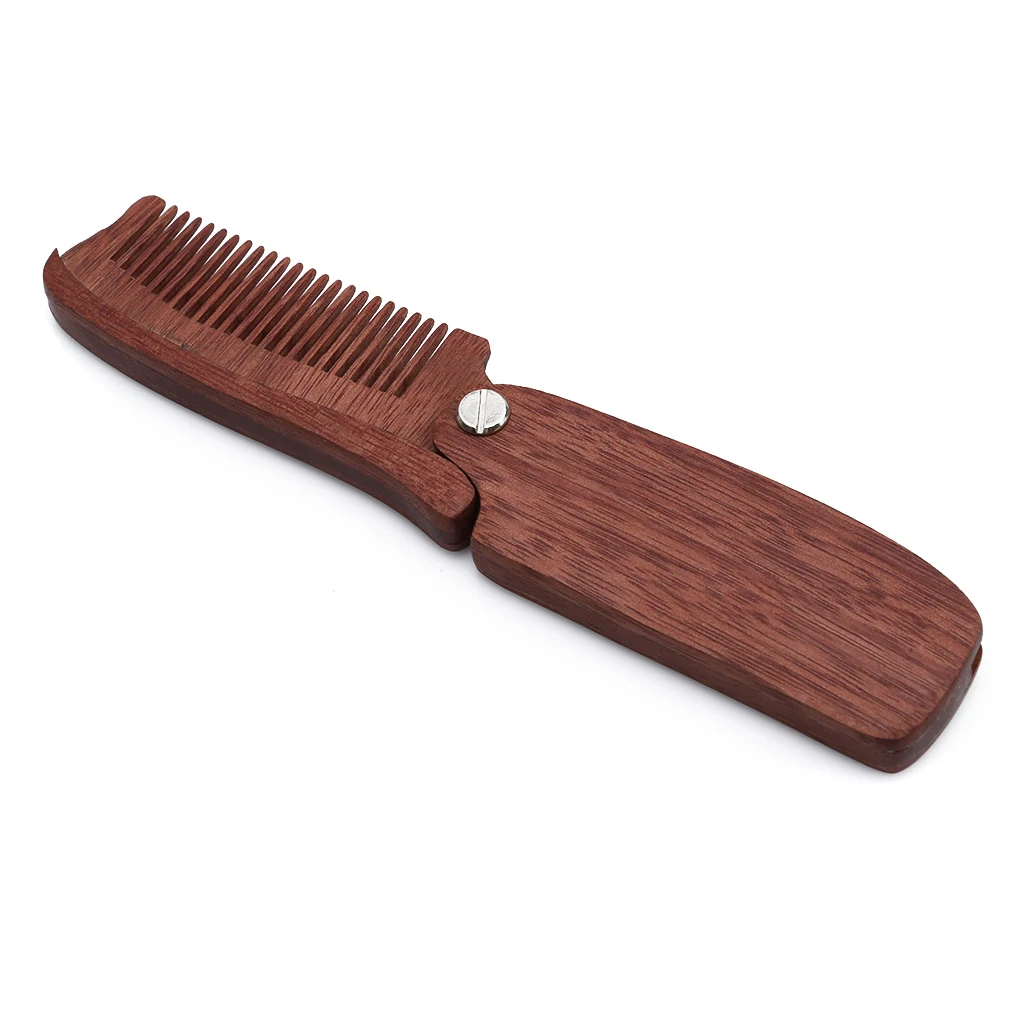 

1PC New Arrivals Mens Womens Handmade Folding Pocket Clip Hair Moustache Beard Comb Pennello Da Barba High Quality