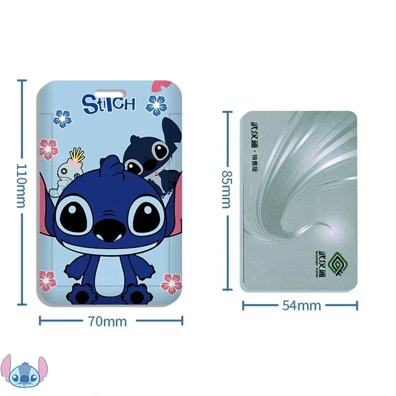 Милый стежок Disney ID бейдж держатель для карт ремешок девочек дверной чехол шейный