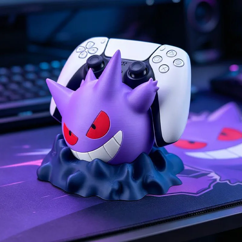 Фото Держатель для геймпада Gengar Anime, универсальная подставка для контроллеров PS5, Xbox, Switch, украшение для стола, подарок для фанатов №1