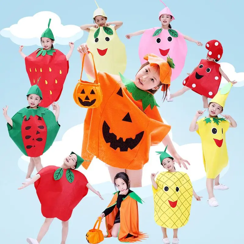

Children 's Day Fruit and Vegetable Performance Costumes Strawberry Pineapple Grape Pepper Dance Performance Clothing