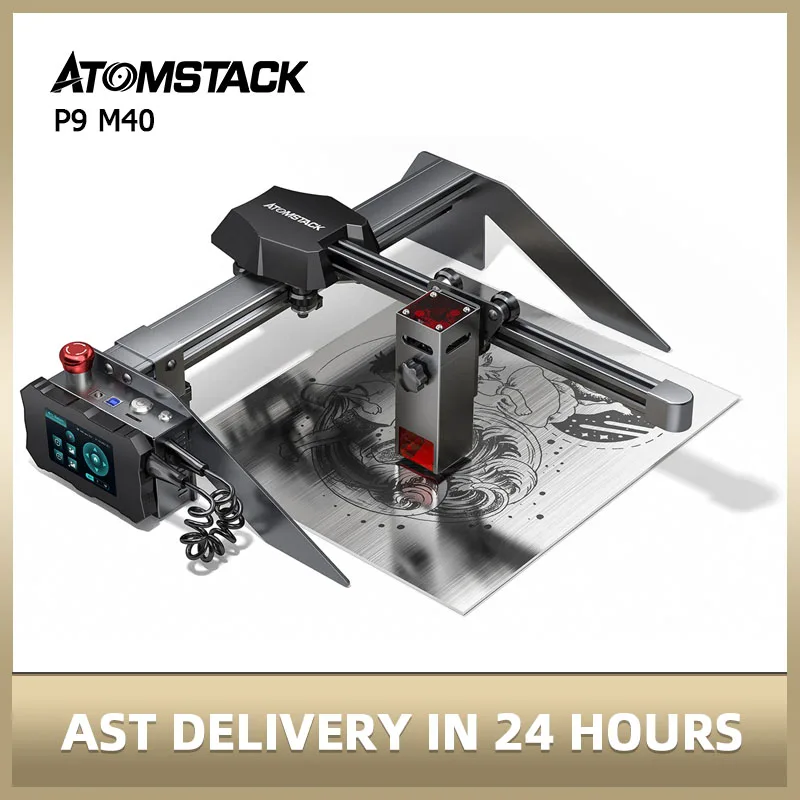 

Лазерный прибор ATOMSTACK P9 M40 CNC машина для лазерной гравировки и резки 40W с Wi-Fi подключением, лазер с фиксированным фокусом 220*250 мм, дерево, акрил,...