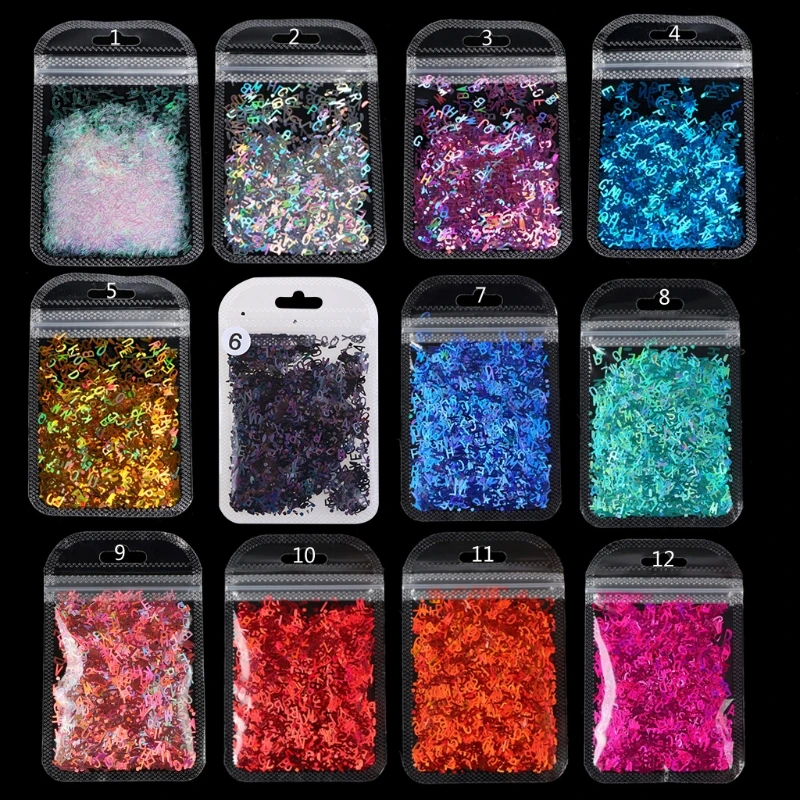 

4XBE 3D Nail Art Decoration Flake DIY Crystal UV Epoxy Resin Mold Filling