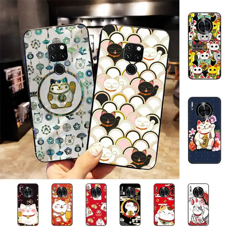 

Lucky Cat Phone Case for Samsung A51 A30s A52 A71 A12 for Huawei Honor 10i for OPPO vivo Y11 cover