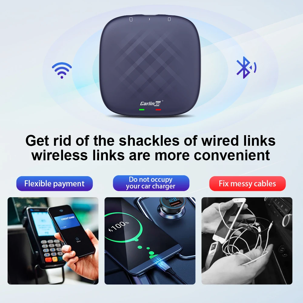 Carlinkit 4G 64 Гб беспроводной адаптер Carplay Smart Box Android Auto 13 QCM6125 Ai aiusb dongle youtube netflix