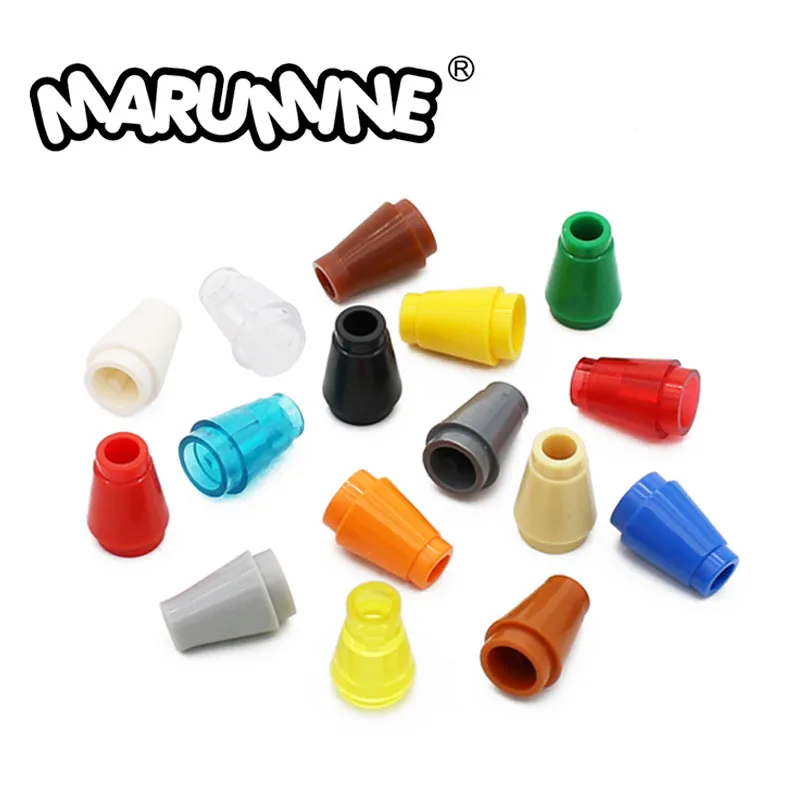 Marumine кубики MOC 1x1 без верхнего пазового конуса 50 шт. совместимый 4589 6188 59900
