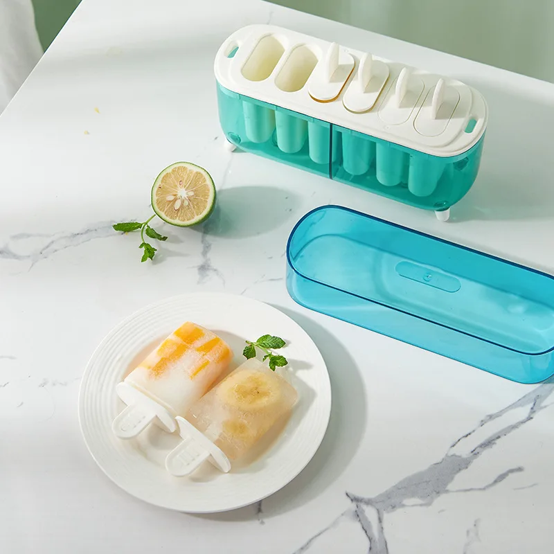 

Ice Cream Mold Household Children's Food Grade Silicone To Make Popsicle Ice Cream Sorbet Homemade Abrasive Frozen Ice Cubes