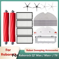 for xiaomi roborock q7 max t8 main brush side brush hepa filter mop rag cover replacemen robot vacuum cleaner spare accessories