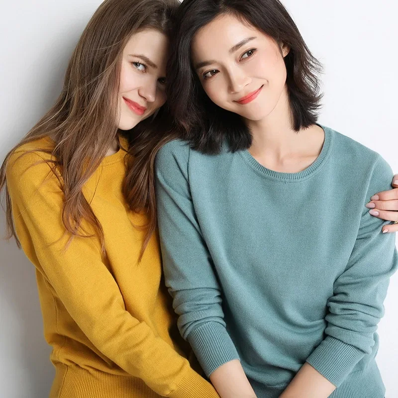 MRMT 2024 новый вязаный свитер женские свитера пуловер с круглым вырезом свободный