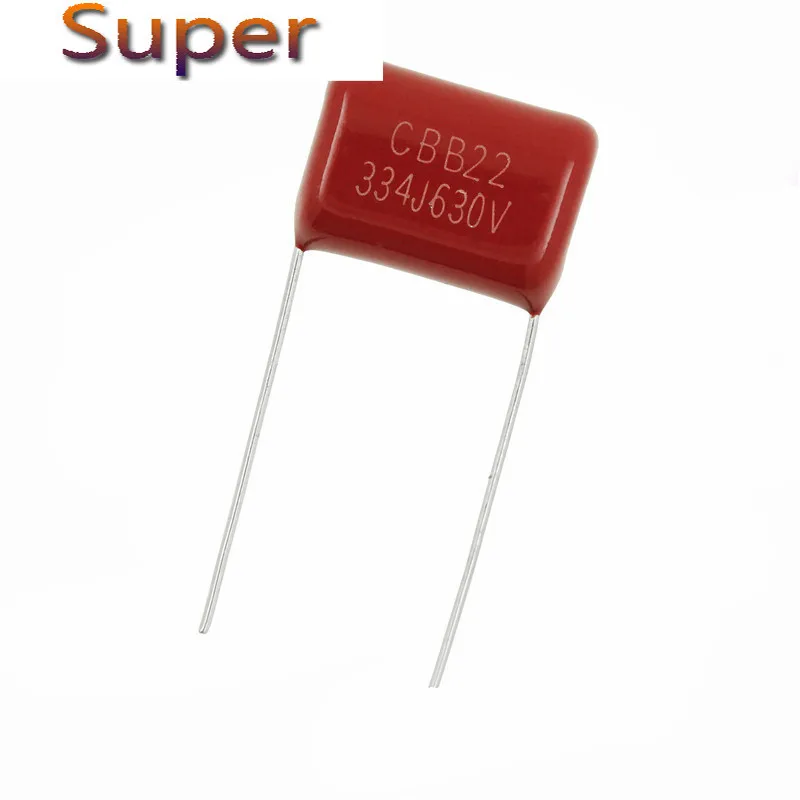 

Полипропиленовый пленочный конденсатор 630V334J 0,33 мкФ шаг 15 мм 630 в 334 330NF CBB, 10 шт.