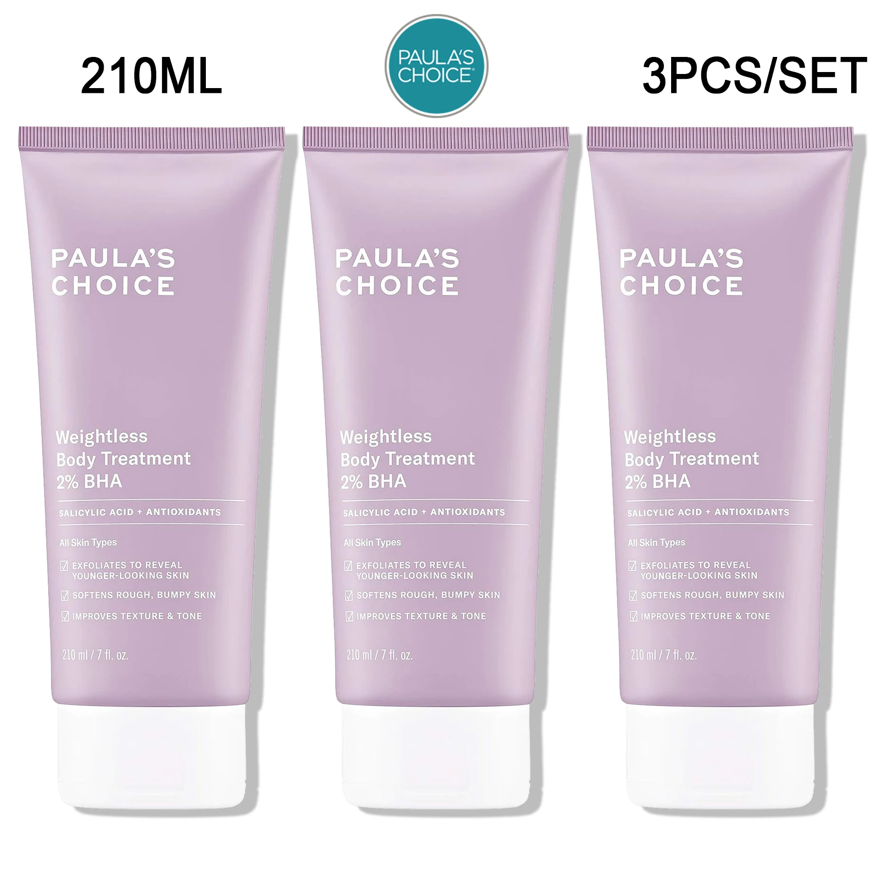 

3 шт., крем для тела с салициловой кислотой и антиоксидантами