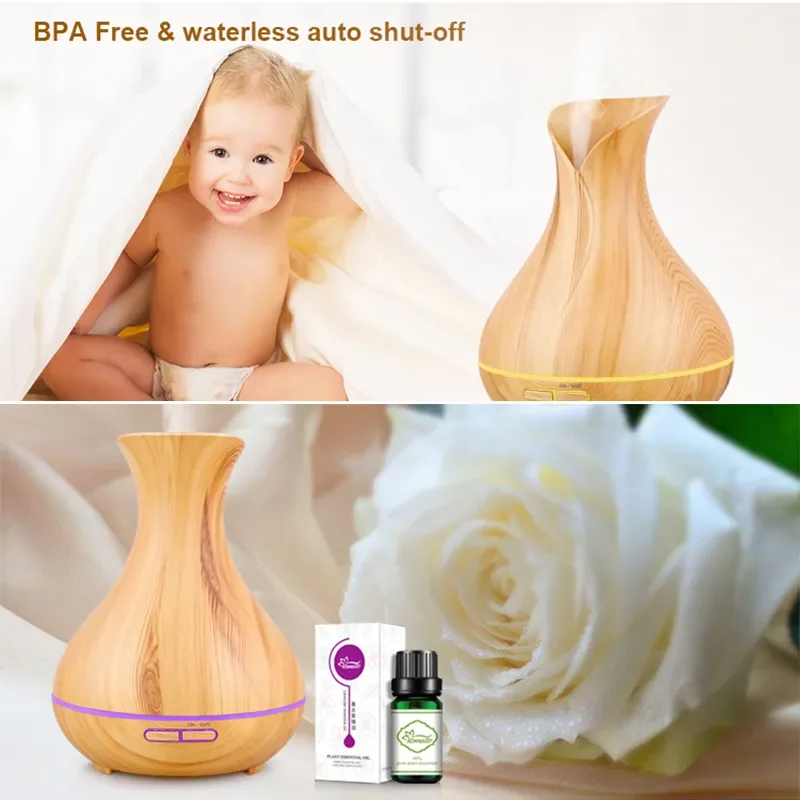 

Humidifier Ultrasonic Aromatherapy Essential Oil Diffuser Vase Shape Mist Maker Diffuser Work With Alexa Home