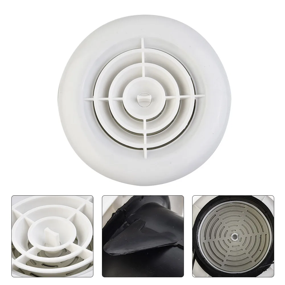 

Decorative Air Vent Cover Round Ventilation Grill Outlet With Built-in Screen Mesh Adjustable Outlet For Wall Ceiling 75/100/150
