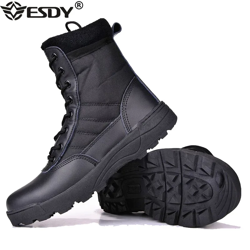 Men's Military Boot Combat Mens Breathable Mesh Camo Ankle Boots Tactical Army Boot Hiking Shoes Work Safety Shoe Motocycle Boot
