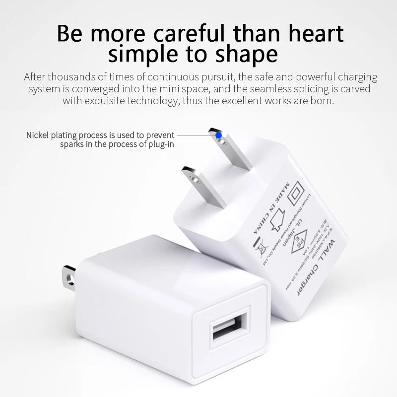 

JP Plug 5V 1A Mini USB Charger PSE/UL Certified Universal Phone/tablet/PDA/digital Camera/headphone/speaker/iPad Charger