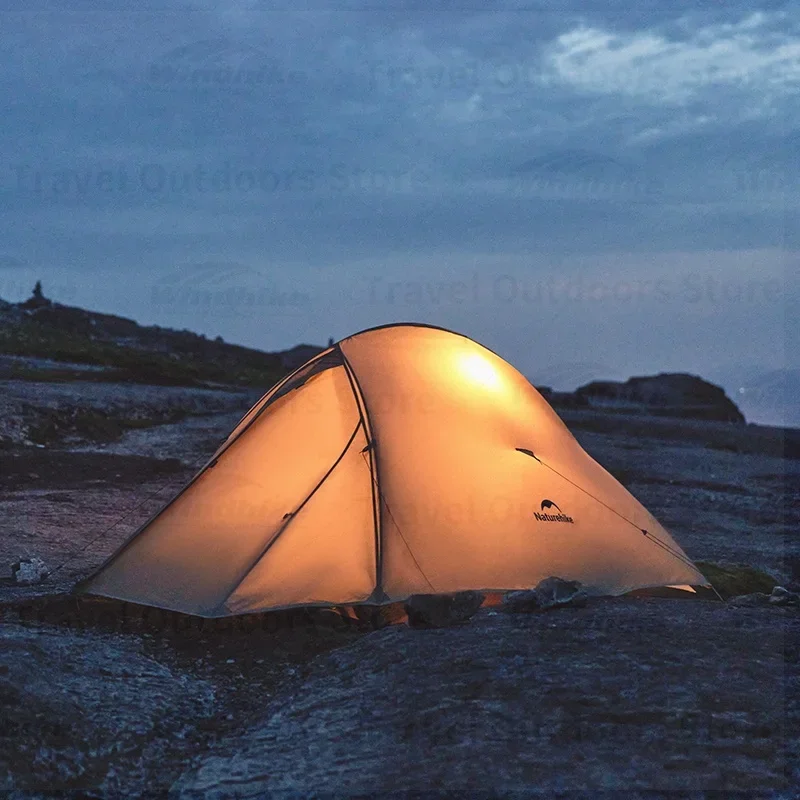 Фото Палатка-убежище TechHPNaturehike Cloud Up для путешествий, для 1-3 человек, легкая, водонепроницаемая, для походов, кемпинга и туризма №4