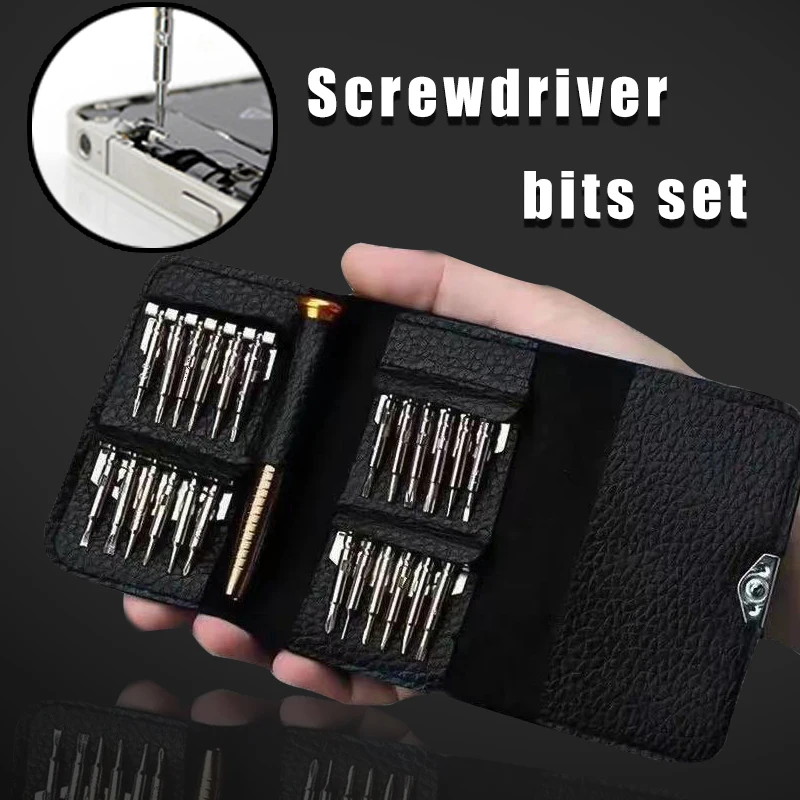

25 In 1 Mini Precision Screwdriver Set with Magnetic Screwdriver Opening Repair Tool Kit for IPhone Camera Watch Tablet Tools