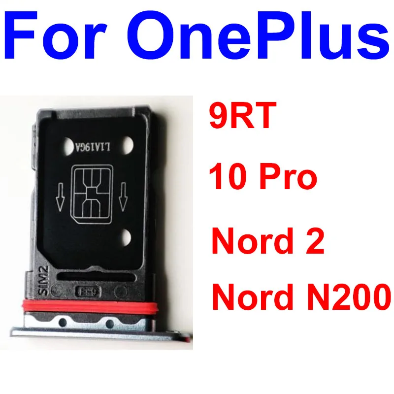 

Лоток для двух Sim-карт для Oneplus 9RT 10 Pro Nord 2 Nord N200, адаптер для слота для карт памяти Micro SD, запасные части