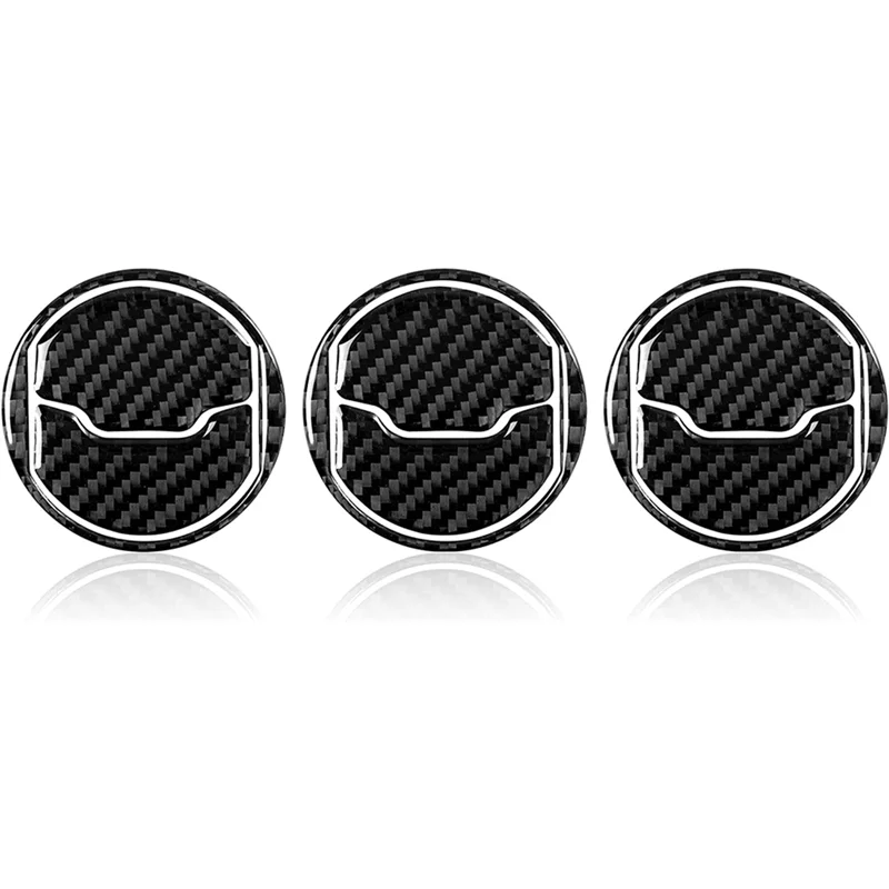 

Автомобильная наклейка из углеродного волокна для вентиляционных отверстий, декоративная Обложка для Ford Mustang 2015-2021, аксессуары для интерье...