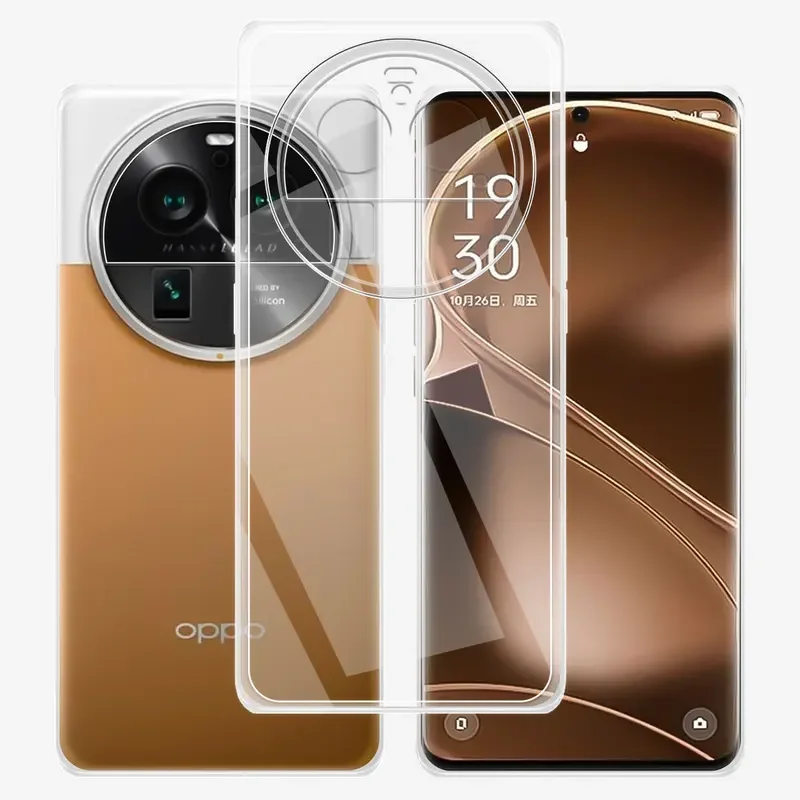 Для Oppo Find X6 pro Чехол для телефона Тонкие Силиконовые Мягкие ТПУ прозрачные задние
