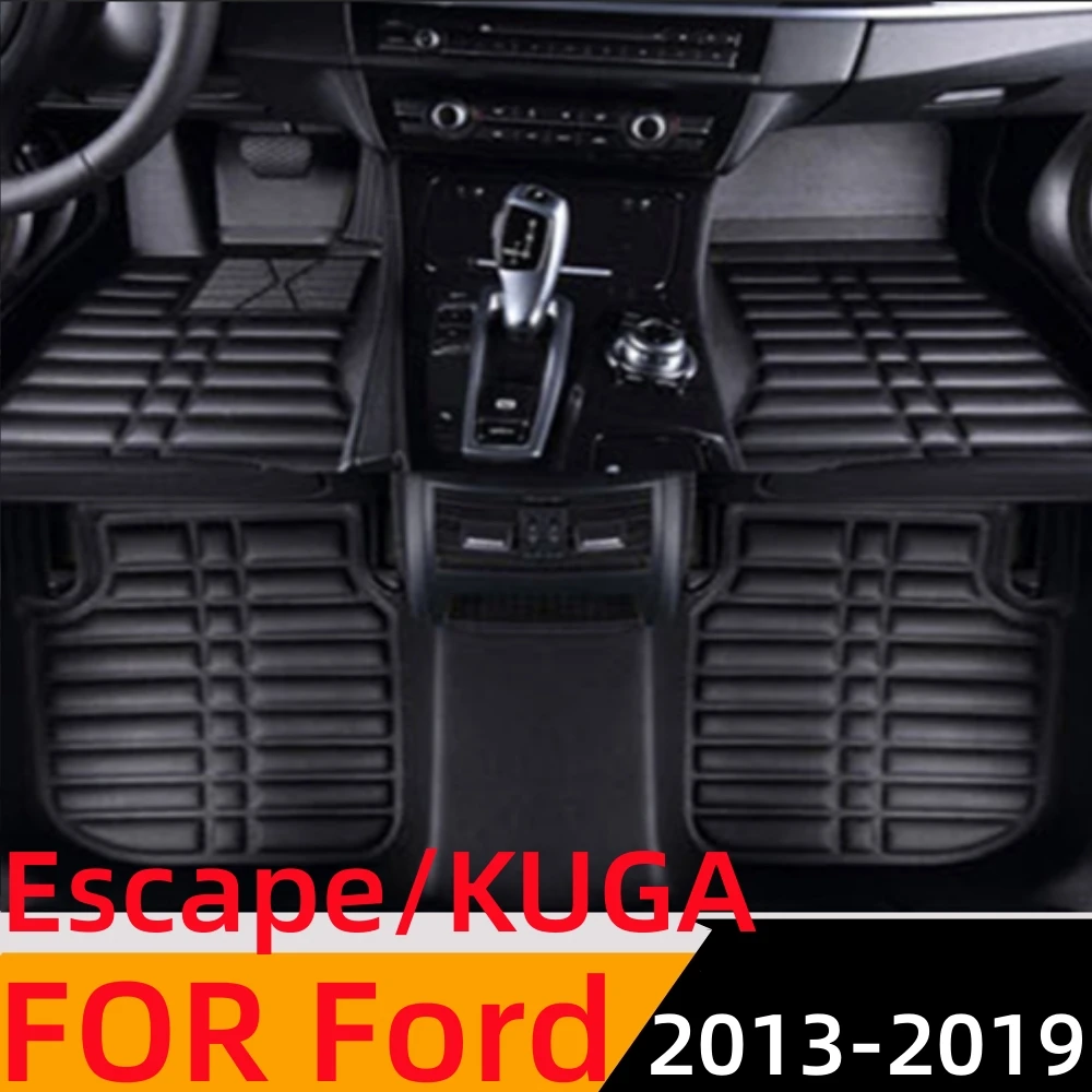 

Водонепроницаемый коврик Sinjayer 3D под заказ, коврики для переднего и заднего пола, коврик для стайлинга автомобиля, коврик для Ford Escape KUGA 2013-2019