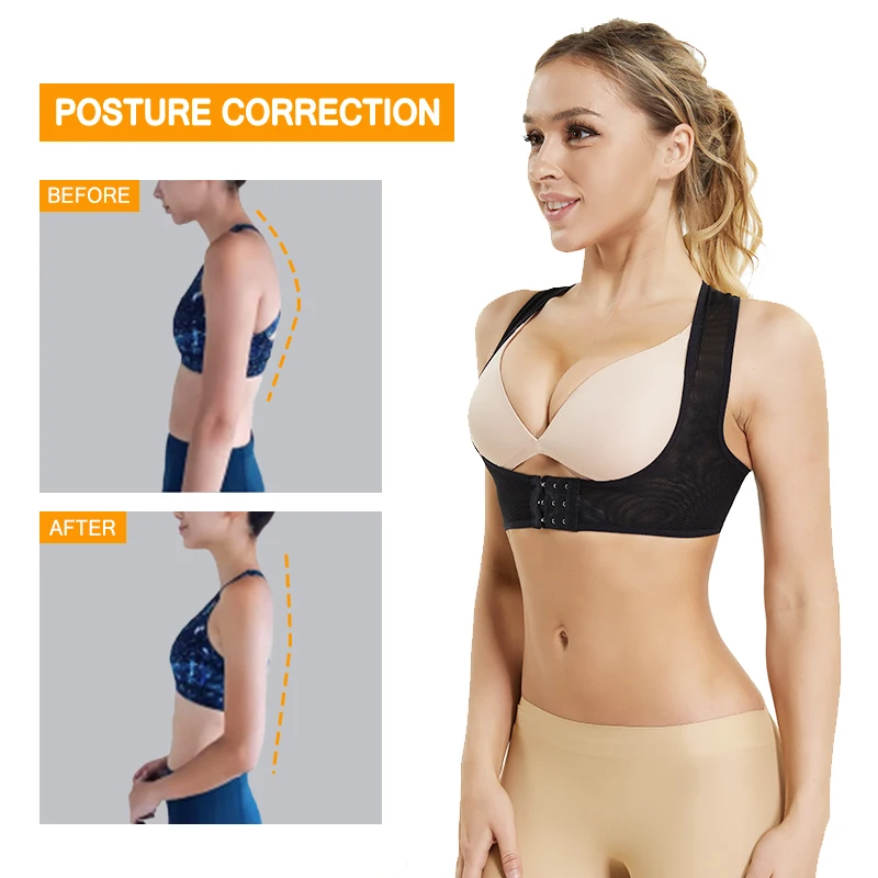 

Women Chest Posture Corrector Belt Back Shoulder Support Brace Posture Correction for Health Care Body Shaper Corset Invisible