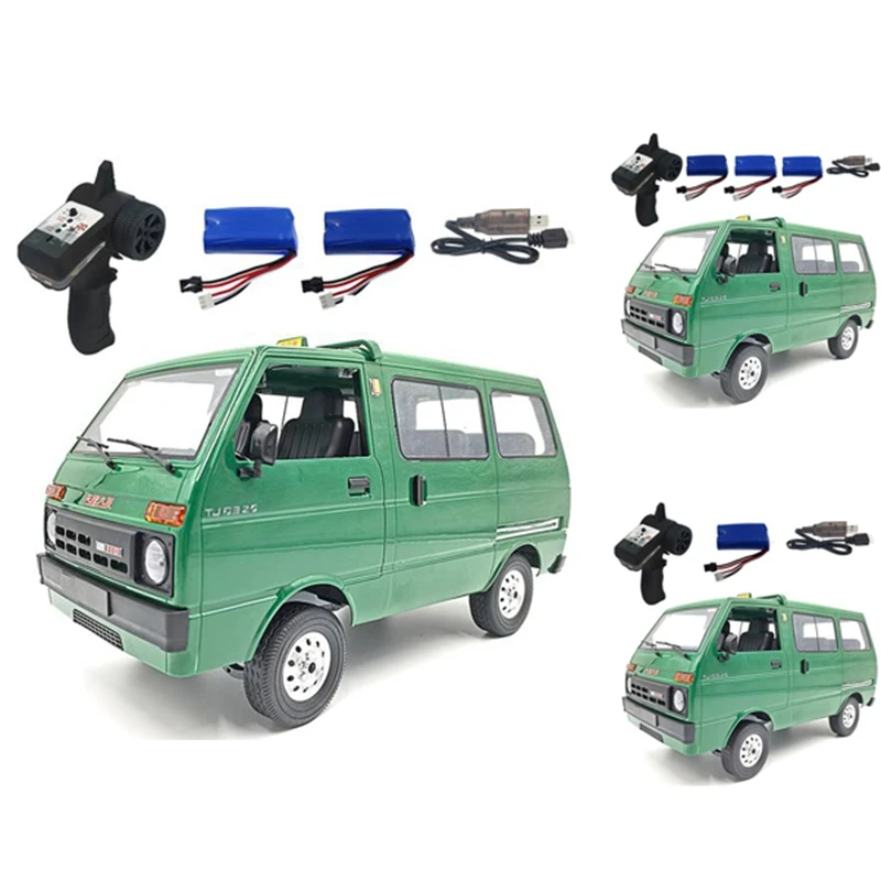 

D42 1/10 2.4 2WD RC Car Simulation Drift Truck Van LED Light Remote Control On-Road Car WPL D42 TJ110 For Kids Gift