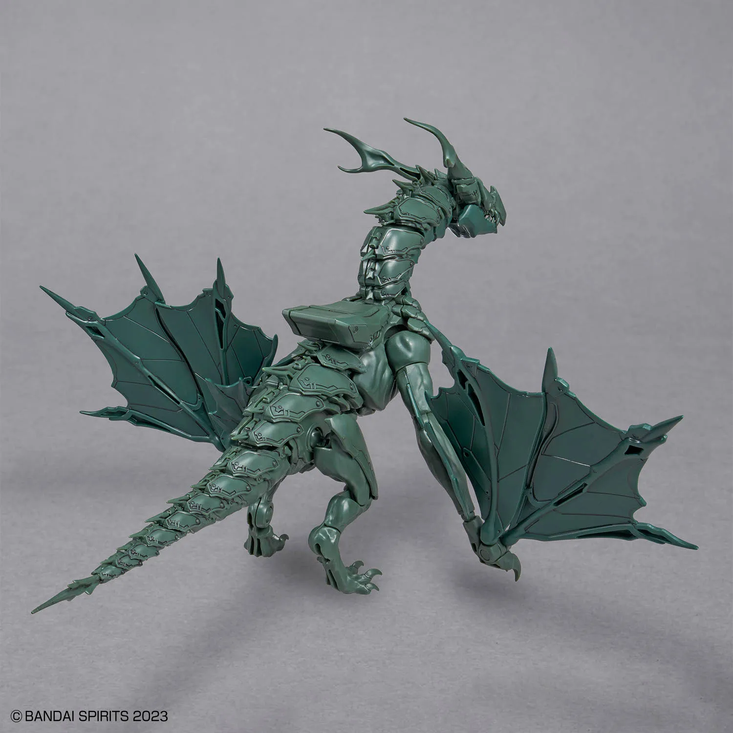 Фото В наличии: Официальная лицензированная фигурка Bandai 30MF Duro Wyvern 30 MINUTES FANTASY Green Dragon, аниме-модель, оригинальная игрушка в коробке, подарок. №2