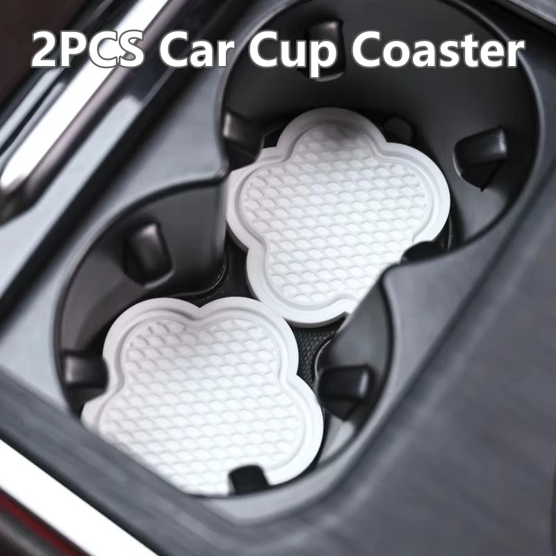 2 шт. автомобильные подставки для чашек в форме цветка силиконовые