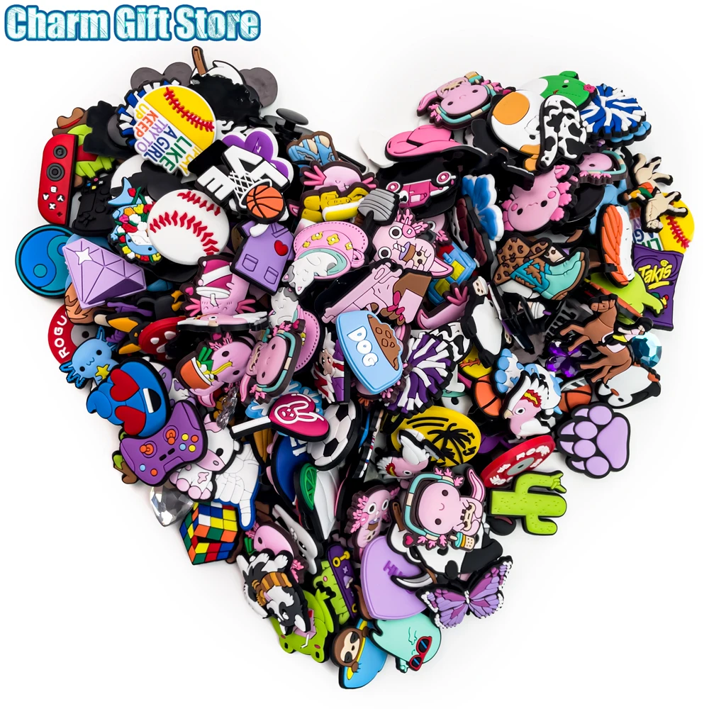 

mix20/30/50pcs Random Croc Charms Funny Animal Shoe Charms Cute Cartoon Shoe Decrations Accessories for Women Men