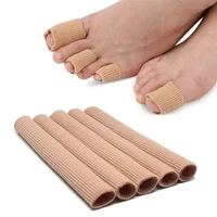 fabric finger toe protector separator applicator pedicure corn callus remover hand pain relief soft silicone tube foot care tool
