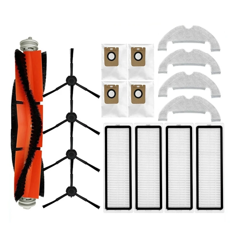 

Main Side Brush Hepa Filter Mop Dust Bag Replacement Accessories For Xiaomi Dreame Bot D10 Plus RLS3D Robot Vacuum Cleaner