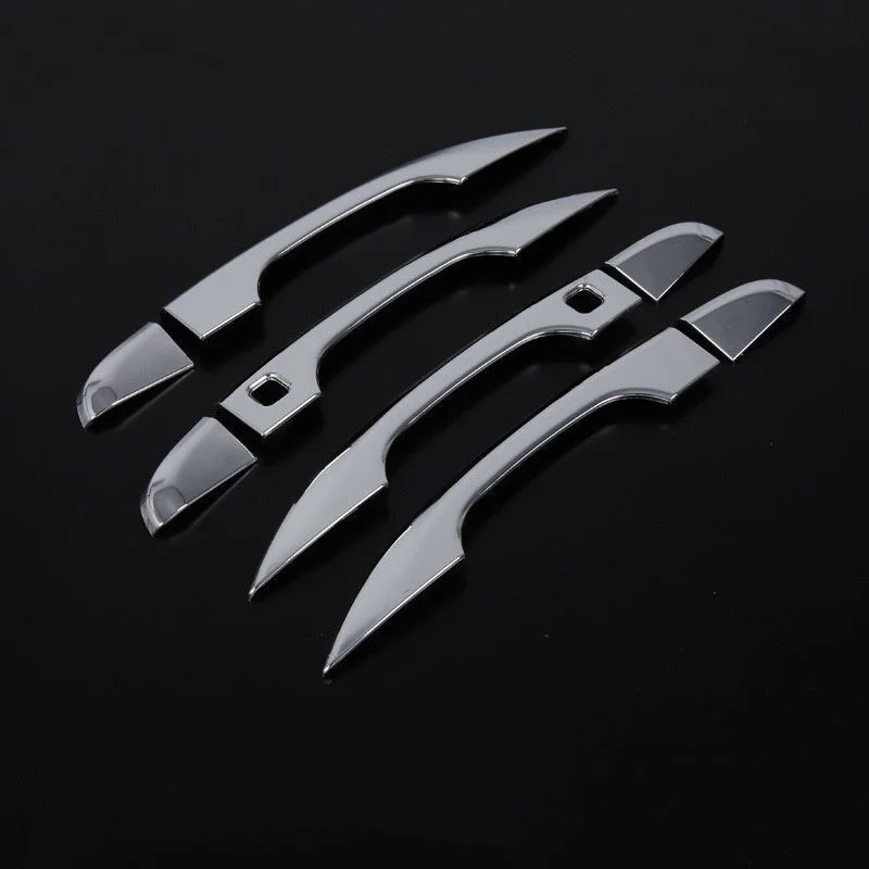 

4pcs Silver Chrome Outer Door Handle Cover Trim Sticker Pull Doorknob Car Accessories For Honda For Accord 10 2018 Smart Keyhole