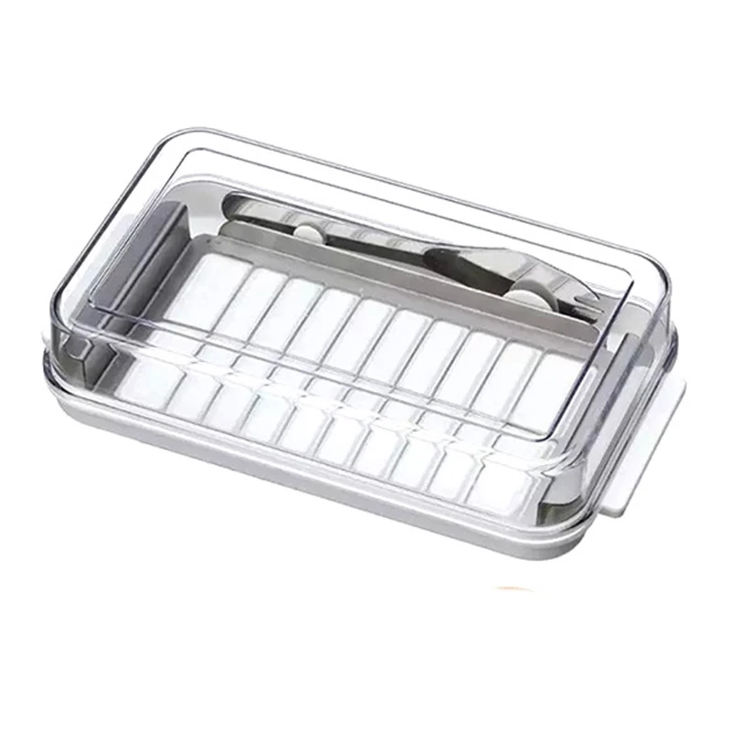 

Портативная тарелка-держатель с крышкой, Кухонный Контейнер для хранения масла, прямоугольный контейнер, инструменты для приготовления сы...