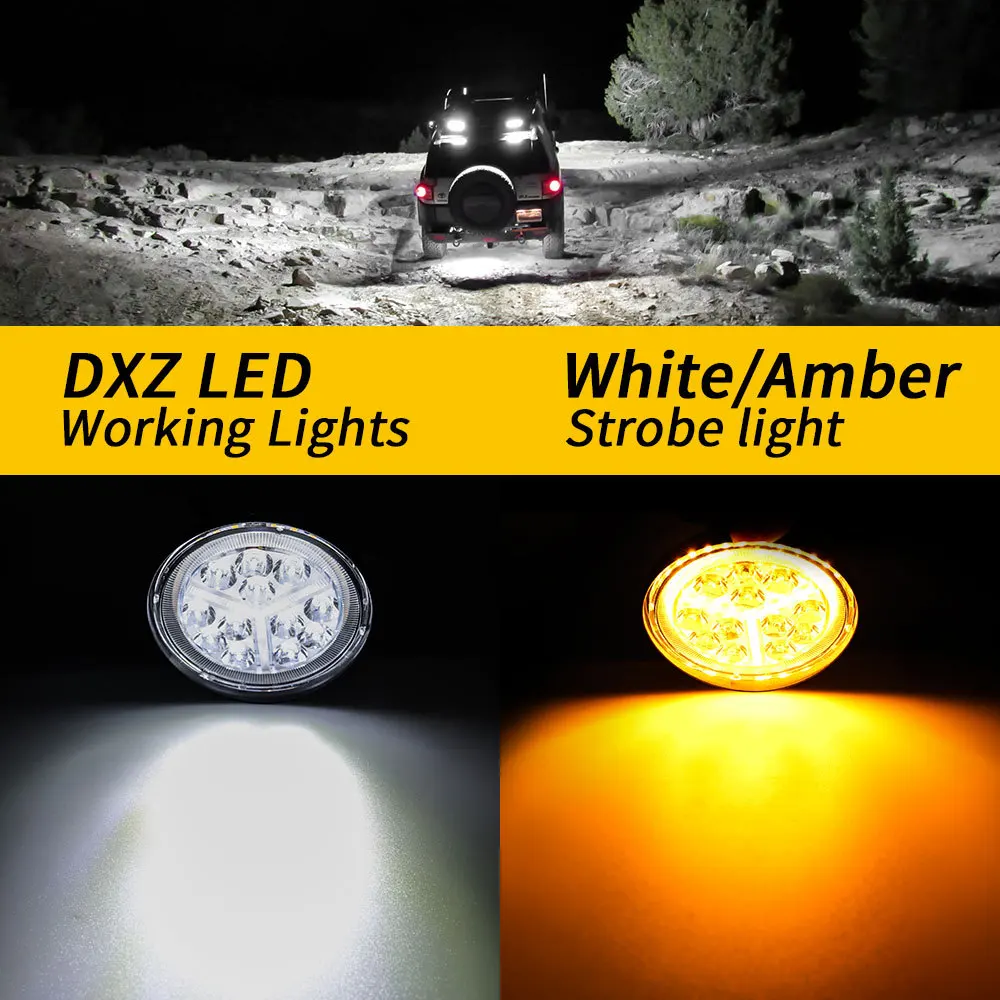 NORGOS 4-дюймовый телефон большое поле обзора ультра яркий 4X4 внедорожник трактор