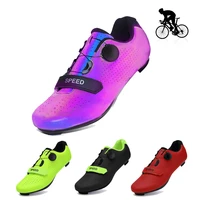 new professional road cycling shoes mens lock assisted bicycle shoes summer mens and womens spinning shoes biking lock shoes