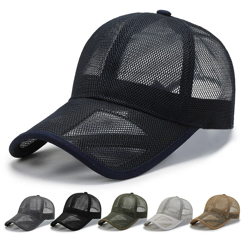 

Outdoor Leisure Male Summer Sunscreen Female Outdoor Fishing Breathable Thin Mesh Duck Tongue Hat