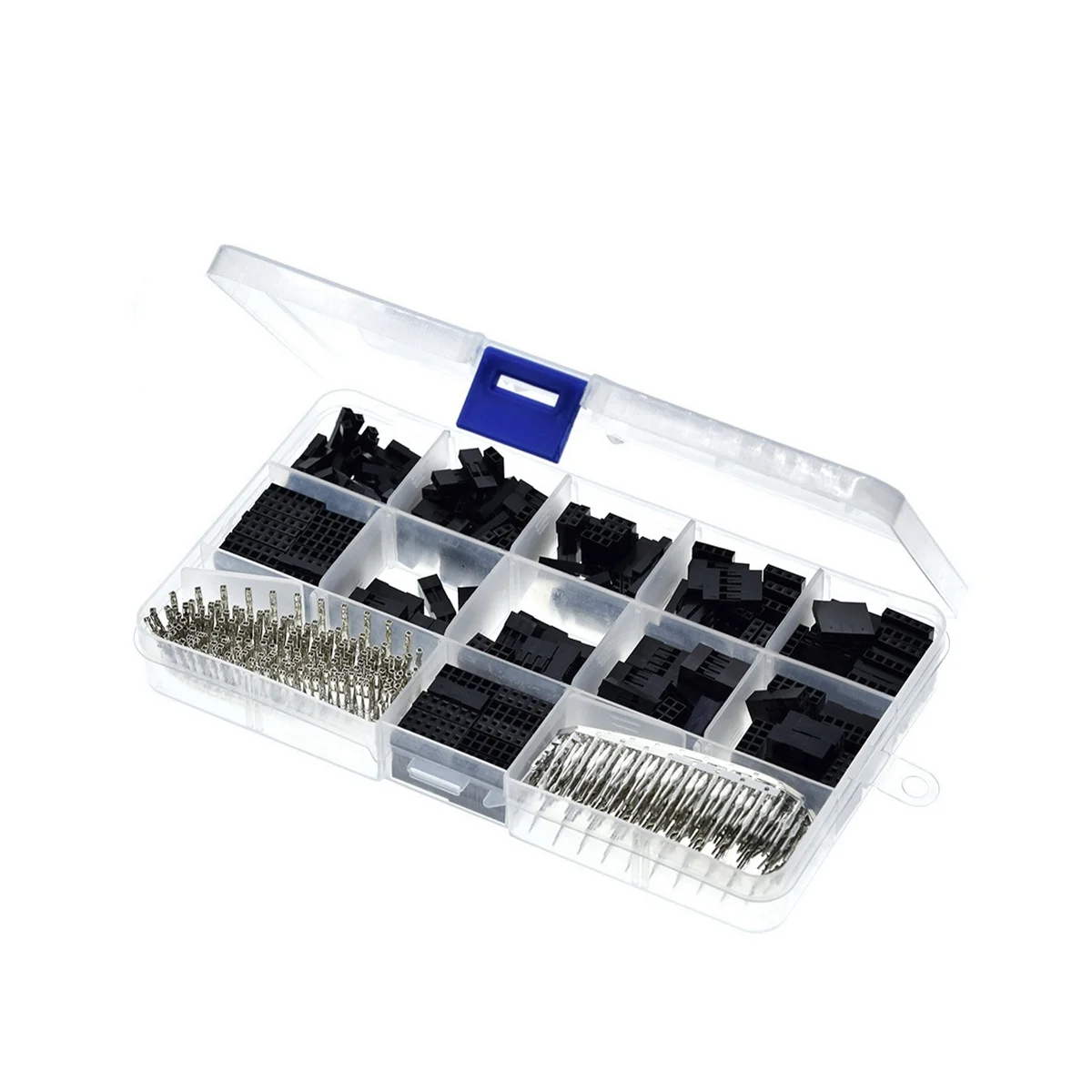 

620PCS 2.54MM Duplex Cable Interface Connectors Wire Pin Header Housing Kit