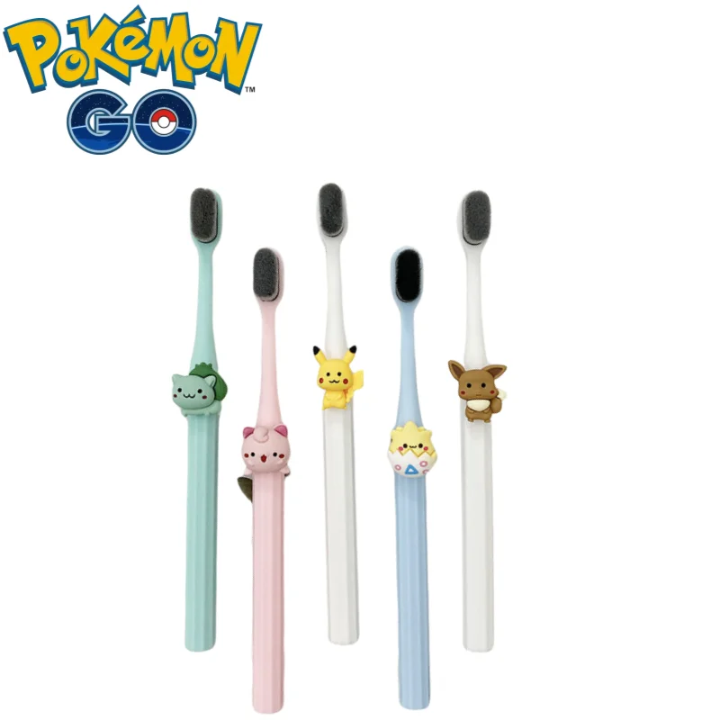 

pokemon pikachu Psyduck Bulbasaur Togepi Cute Kawaii Soft Hair Toothbrush Creative Anime Peripheral Cartoon Toothbrush Wholesale